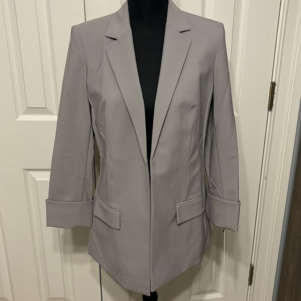 NWT Calvin Klein Gray Blazer